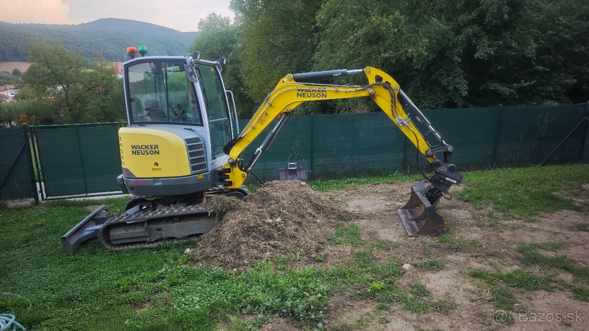 Predám mini bager Wacker neuson EZ26.