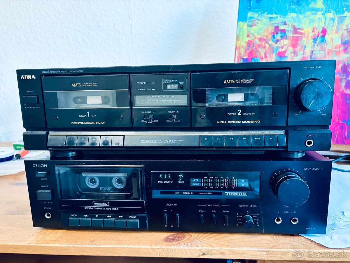 Tape deck aiwa a denon