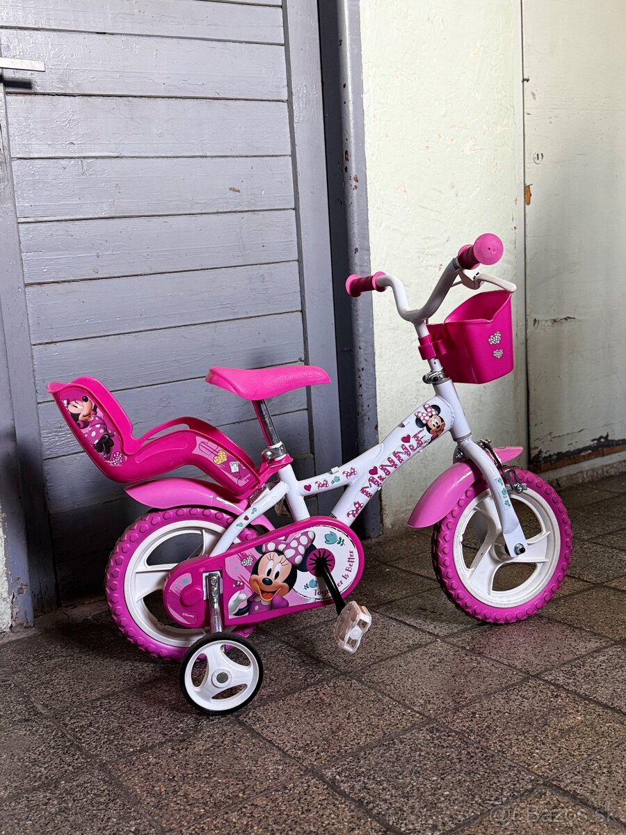 Predam detsky bicykel zn. Dino Minnie 12”