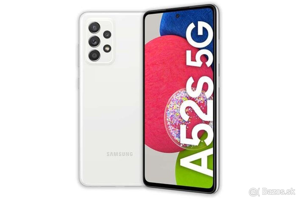 Samsung Galaxy A52 5G white - 128GB/6GB RAM – ako nový + zár