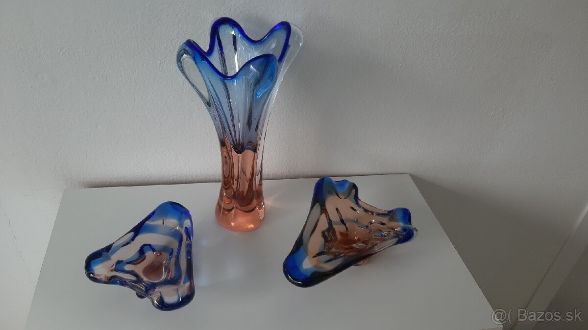 Súprava z hutného skla