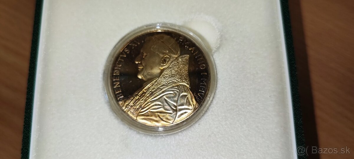 Vatikánska proof eurominca 5 Euro z roku 2005 - 60te výročie