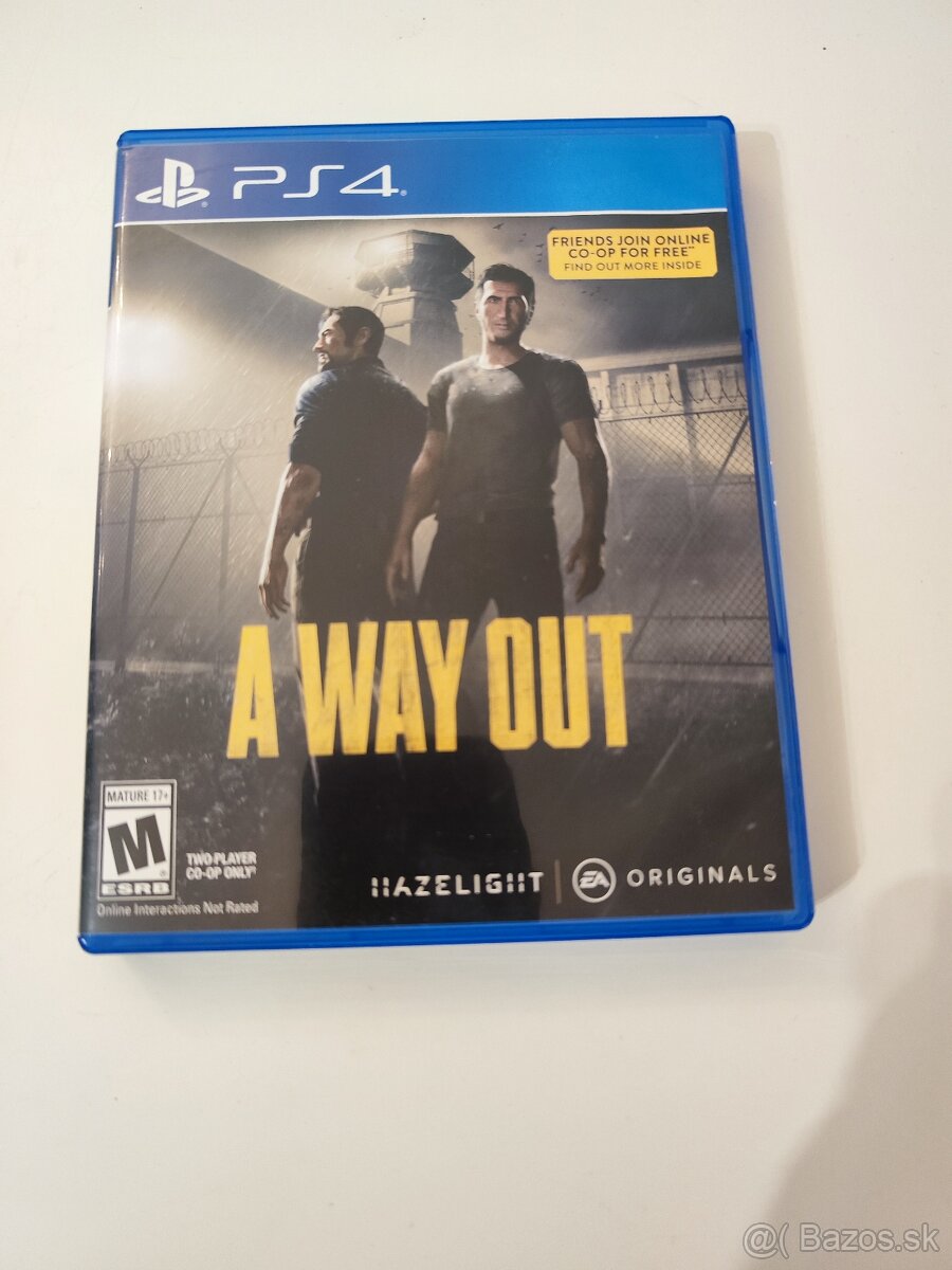 Hra na PlayStation 4 aj 5, PS4 aj PS5 A Way Out