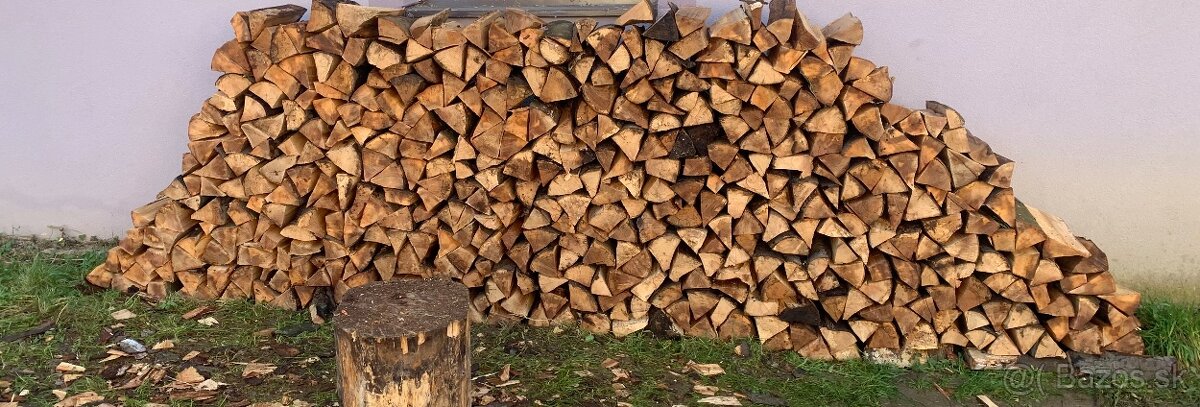 Štiepané bukové drevo