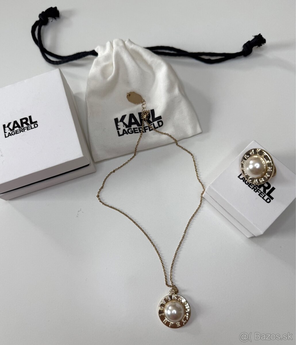 Karl lagerfeld retiazka + prsteň