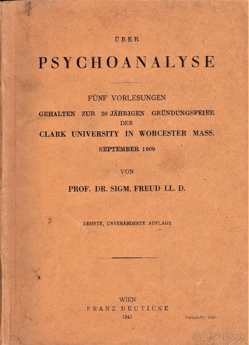 Freud: Über Psychoanalyse