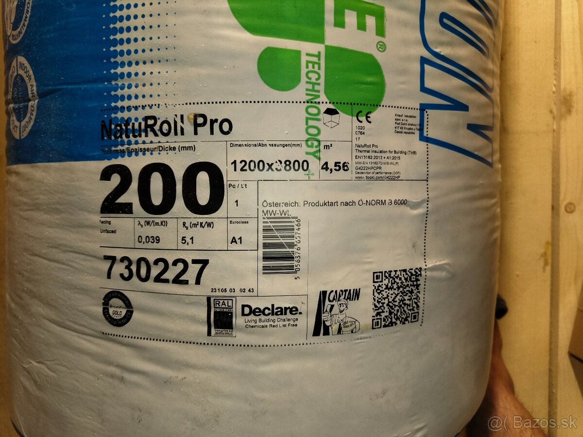 Minerálna vata Knauf Naturoll Pro 200mm