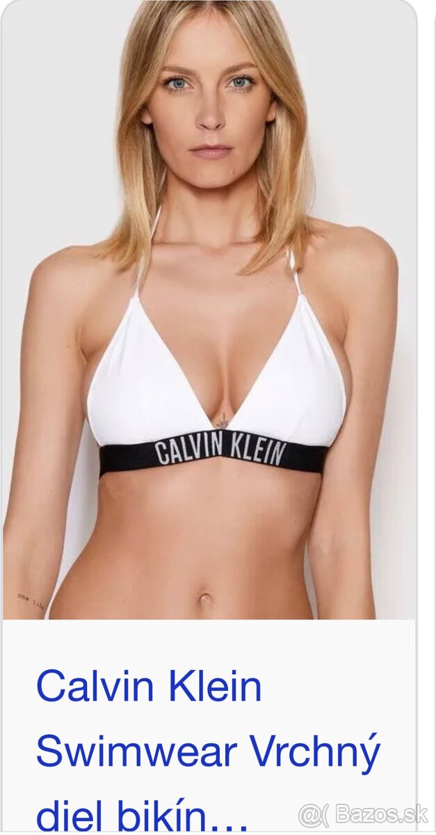 Calvin klein original vrch biele,nový spodny diel gratis