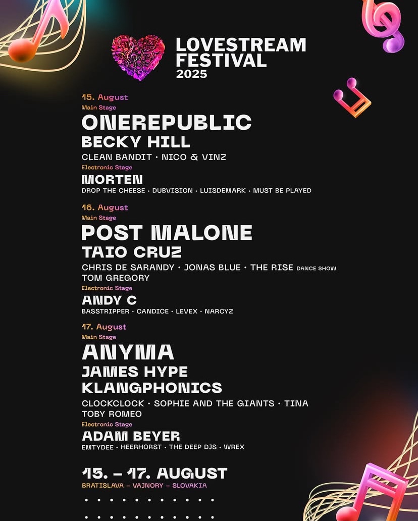 2x 3 dňová vstupenka Lovestream festival 2025