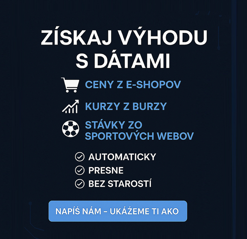 Získavanie rôznych dát na mieru–Rýchlo | Presne | Efektívne