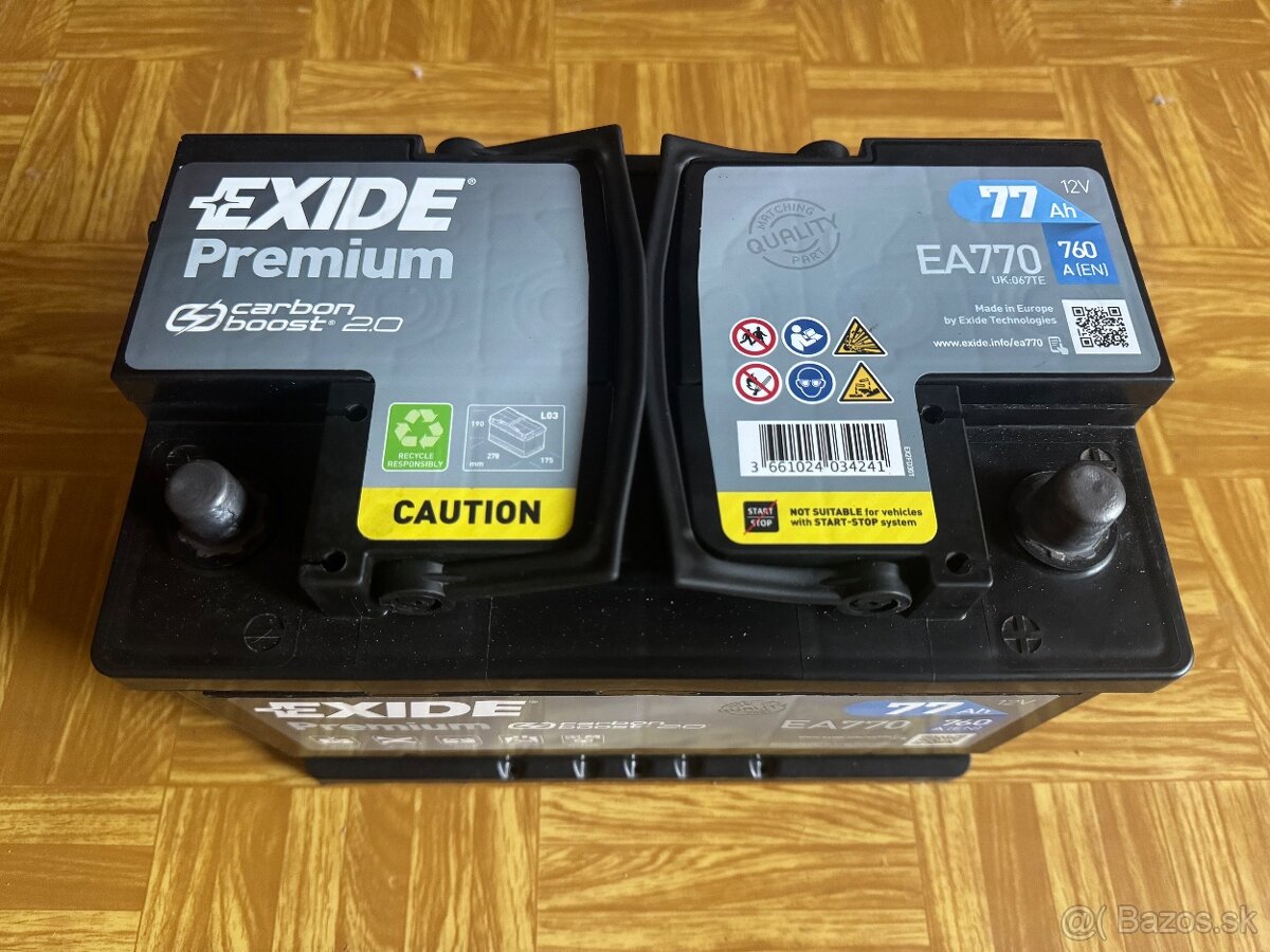 Exide 77Ah 760A