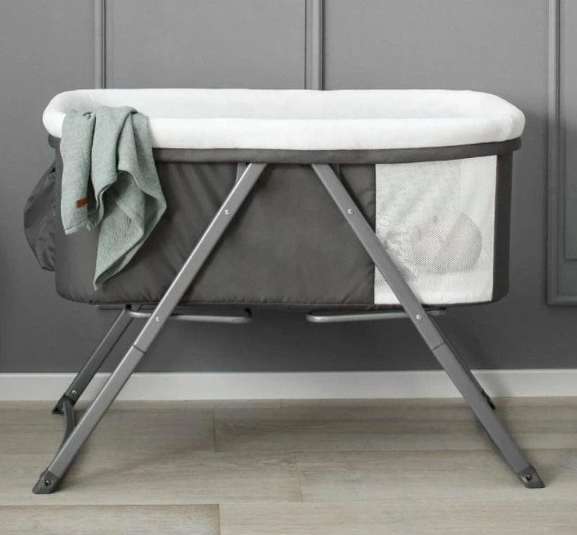 Cestovná postieľka, kolíska Hauck Dreamer, sivá