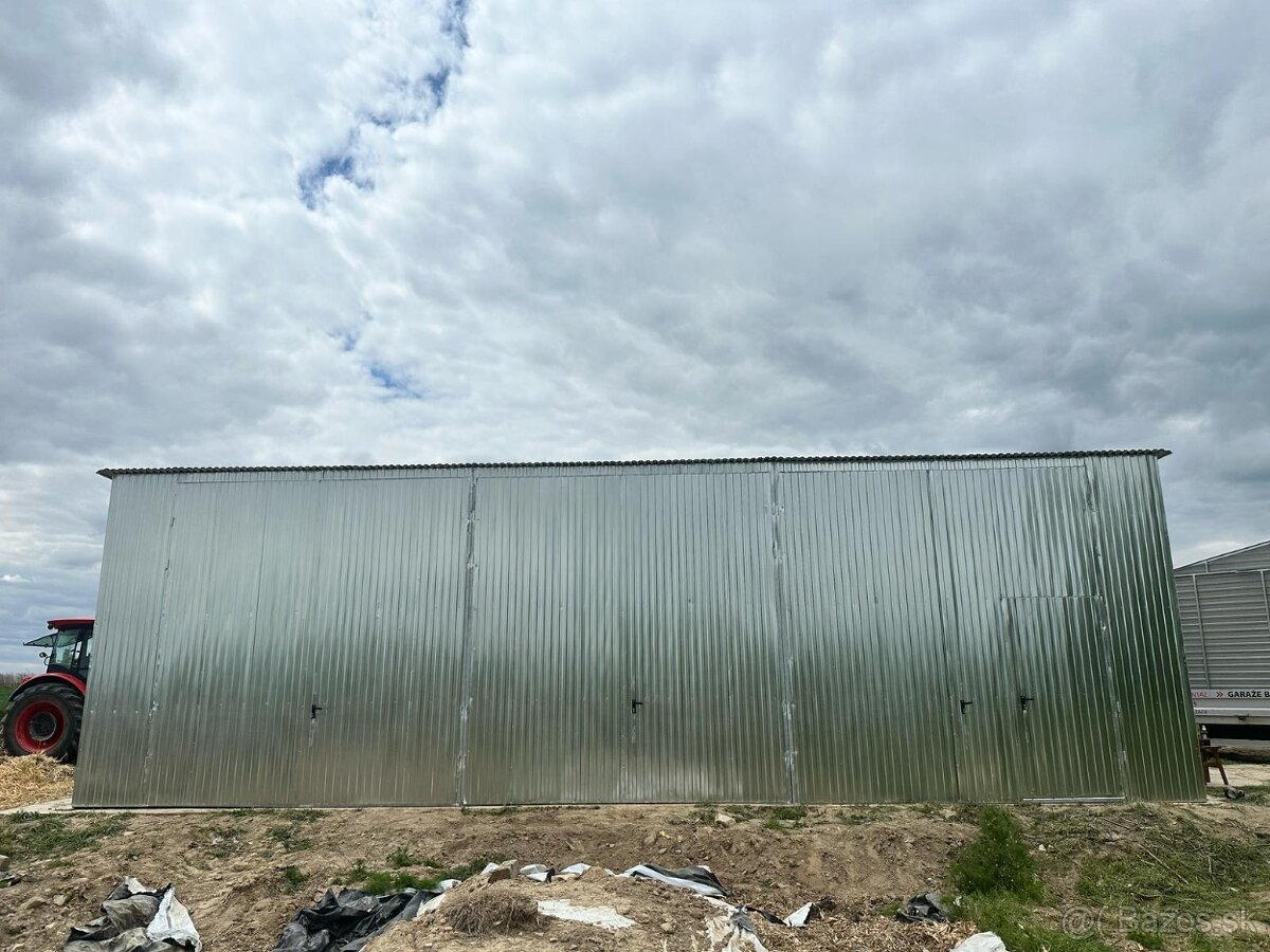 Pozinkovaná plechová hala 11×6 m
