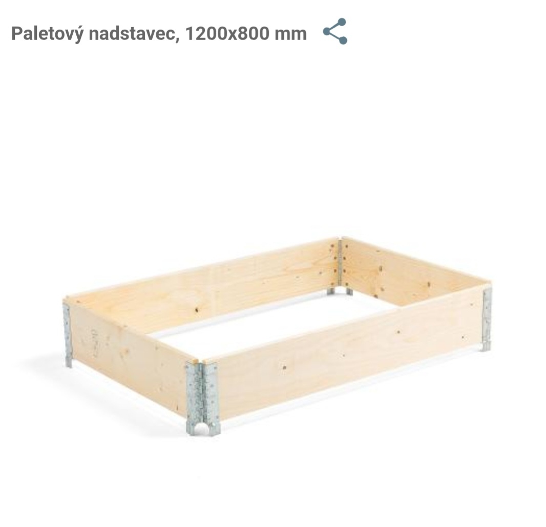 Paletová ohrádka - nadstavec