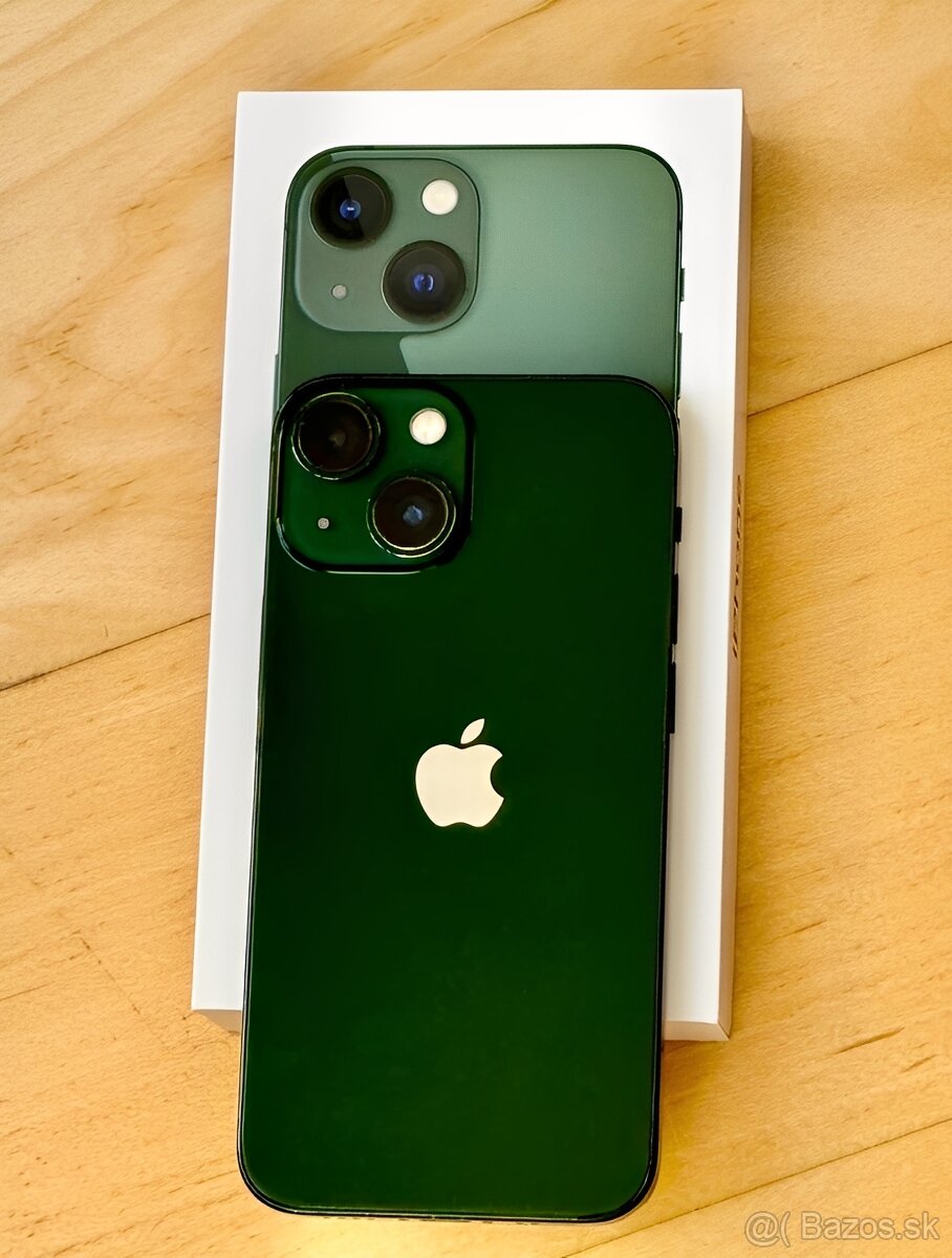 iPhone 13 Green BATERIE 100% TOP