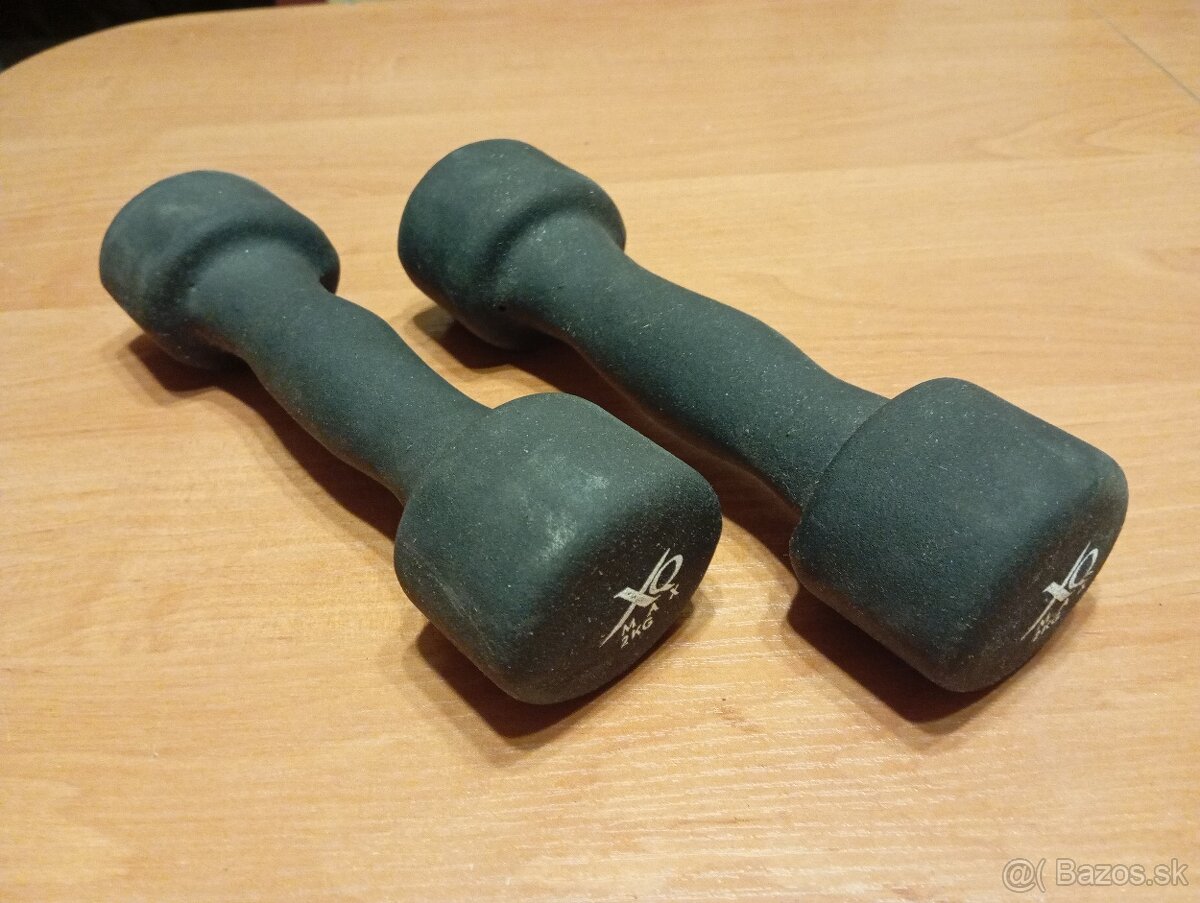 Činky jednoručky 2 kg.