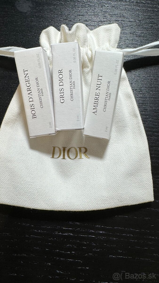 Dior vzorky parfemov