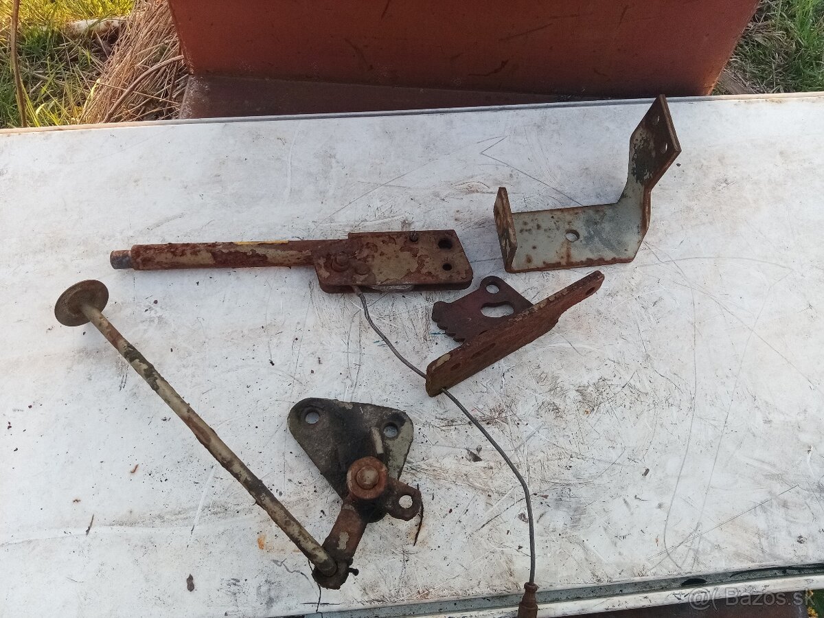 Zetor major páka ručnej brzdy a uzávierky
