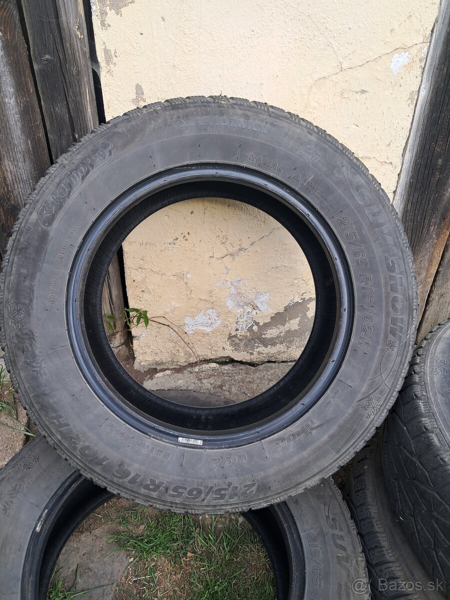 Predám pneumatiky 215/65 R16 zimné