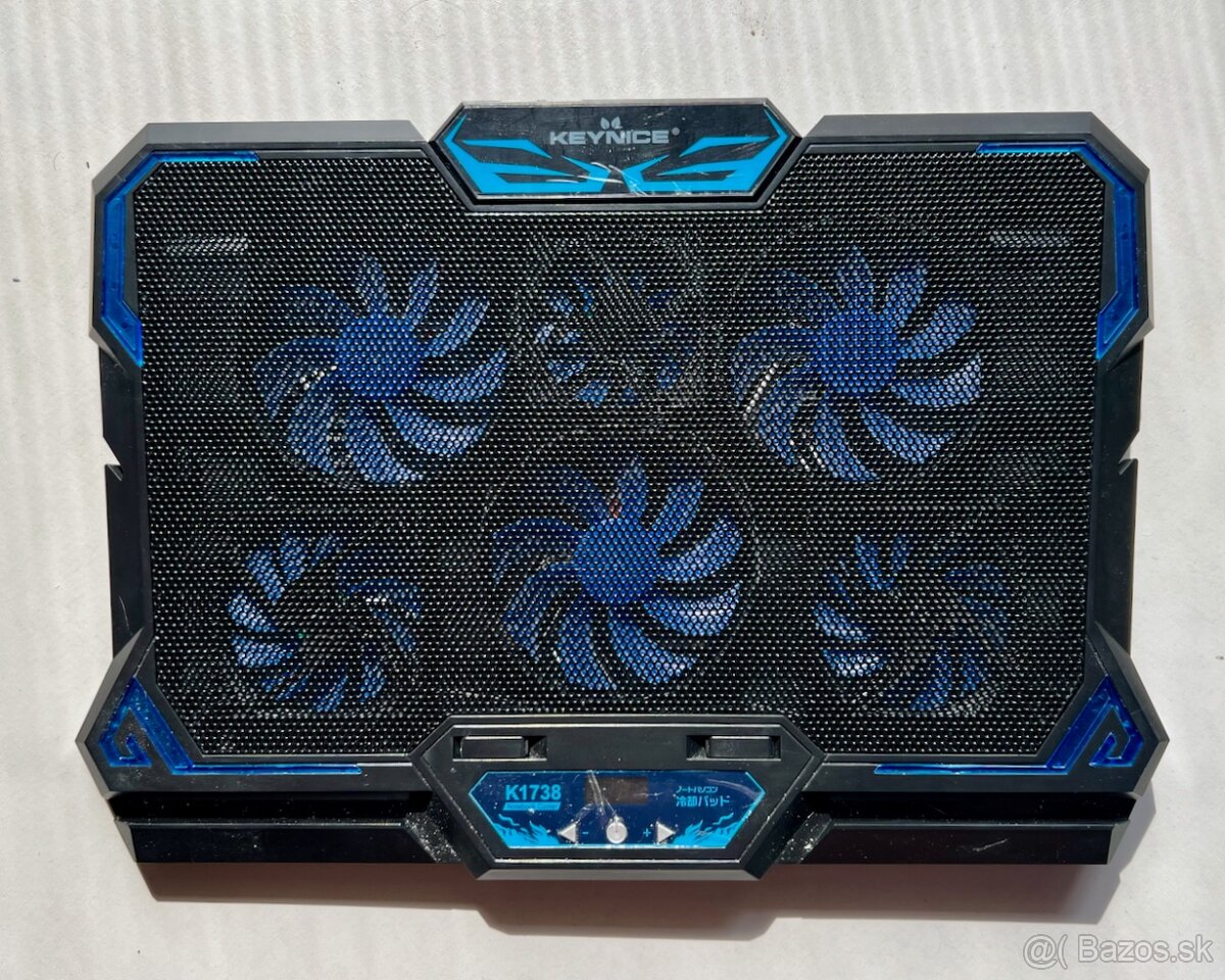 Notebook cooler-6 ventilátorov, digi display, vysoko účinný
