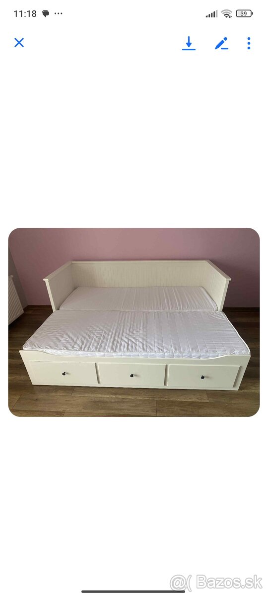 Hemnes IKEA rozkladacia posteľ