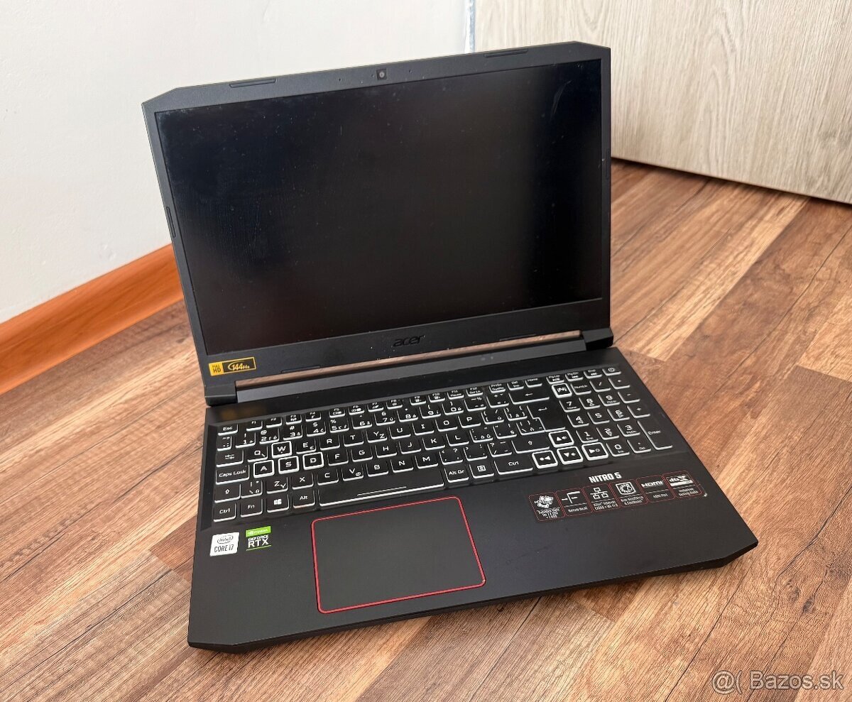Herný notebook Acer Nitro 5 – Intel i7 / RTX / 144 Hz