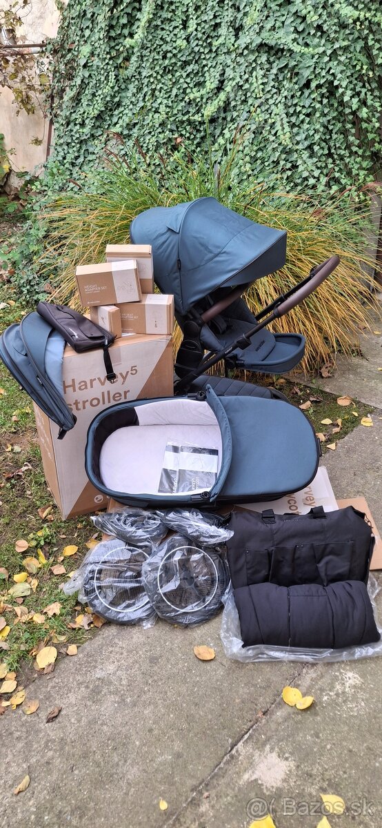 EASYWALKER Kočík kombinovaný Harvey⁵ Premium Jade Green XXL