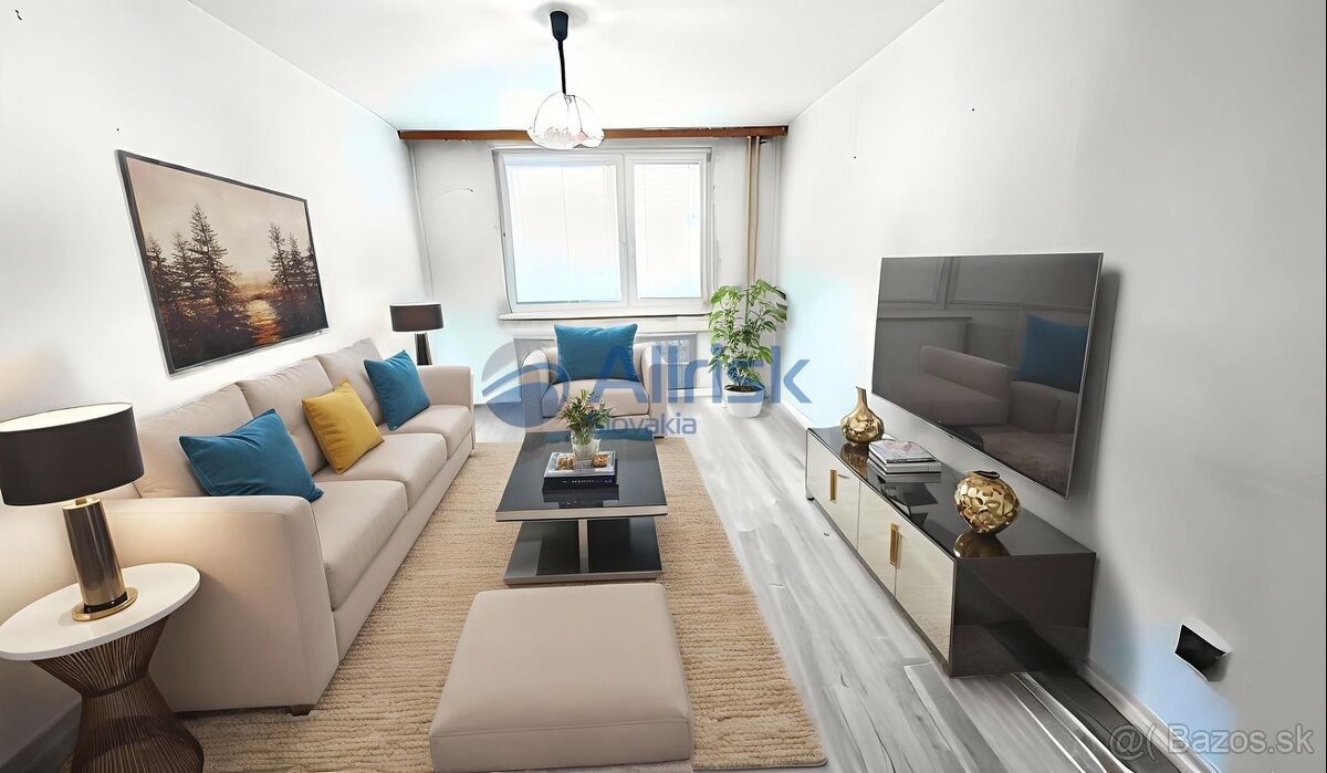 REZERVOVANÉ Na predaj priestranný 3-izbový byt 90 m² v Šali 