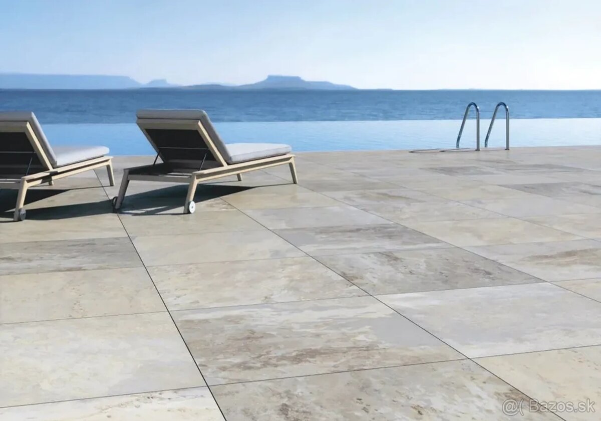 Za 50% ceny exkluzívna 2 cm ter.dlažba na terče 90x90x2cm