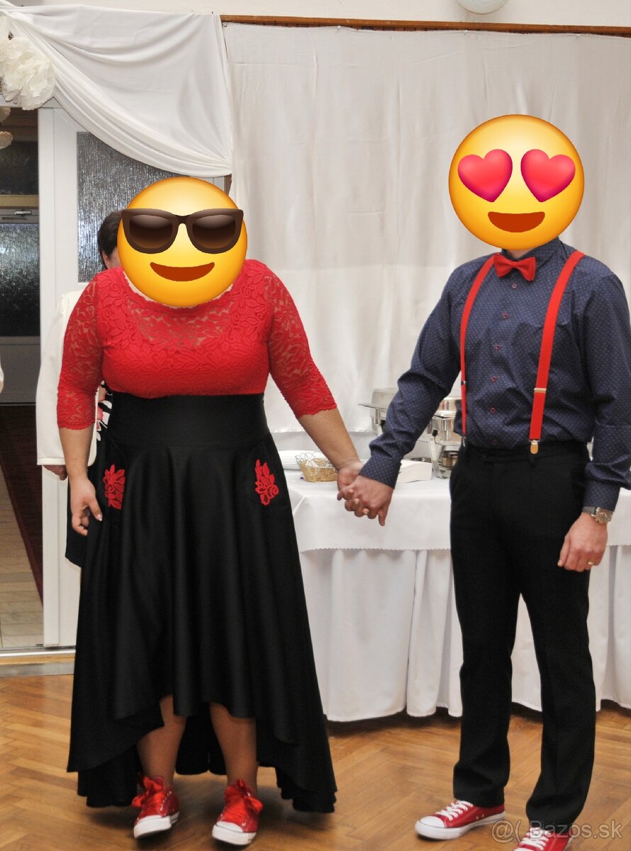 Dámske spločenský komplet (sukňa+top)