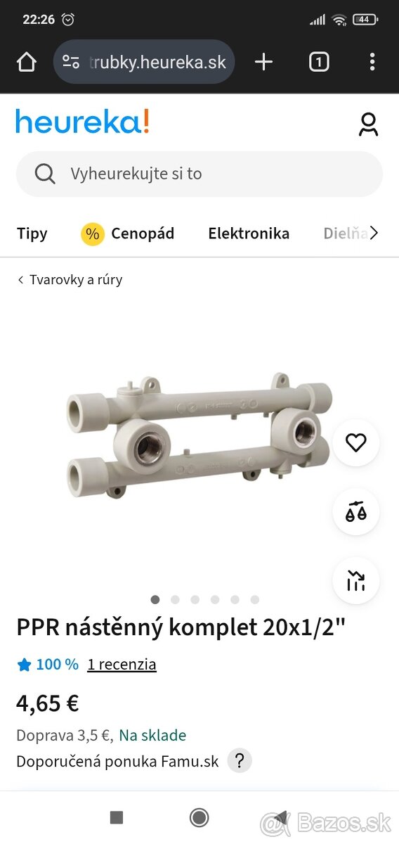 Predám nastaviteľné PPR nástenky na batérie