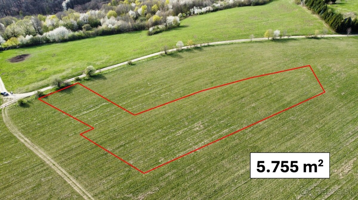 Stará Turá – 5.755 m2 pozemok na mobilný dom/karavan