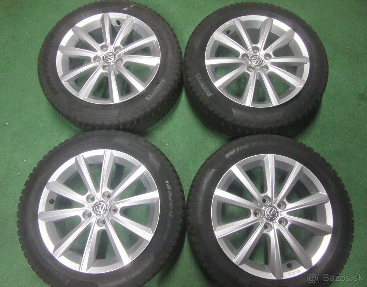 R16 zimná sada VW POLO 6 rozteč 5x100 185/60R16 PIRELLI