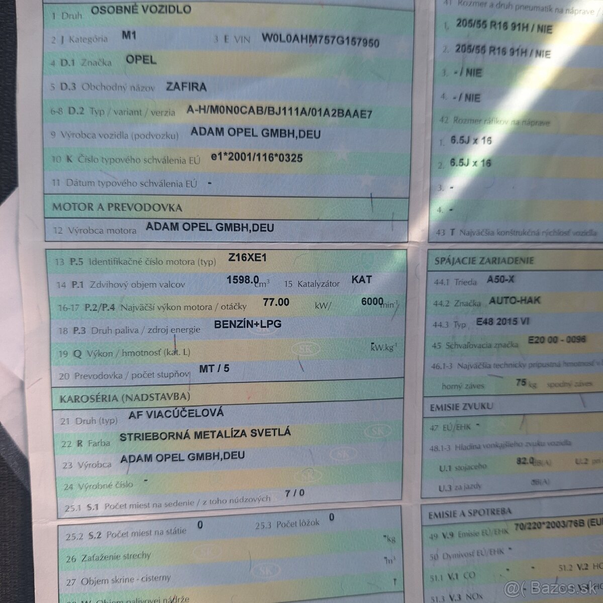 Predám Opel Zafira