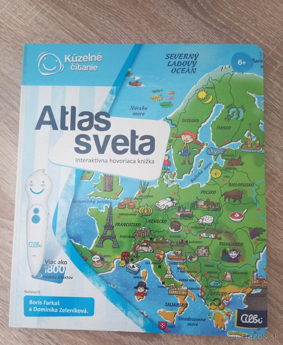 Kniha Albi kúzelné čítanie Atlas sveta