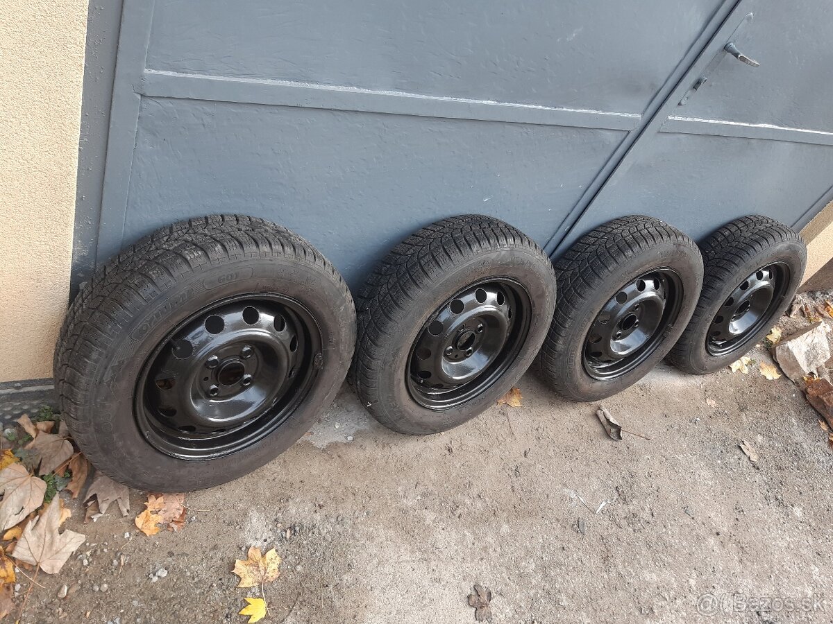 175/70 r14 zimné pneu 6-7mm na diskoch pre hyundai,kia,atď..
