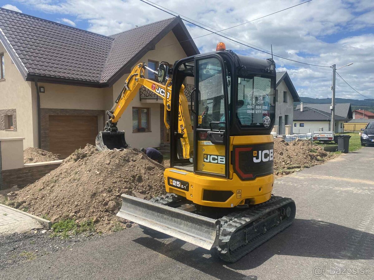 MINIBAGER , BAGER - ZEMNÉ, VÝKOPOVÉ PRÁCE POPRAD