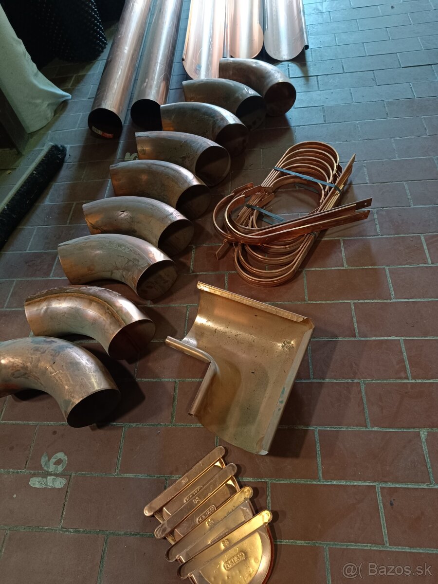 Medené klampiarske konštrukcie žľaby,rúry,doplnky 333/120