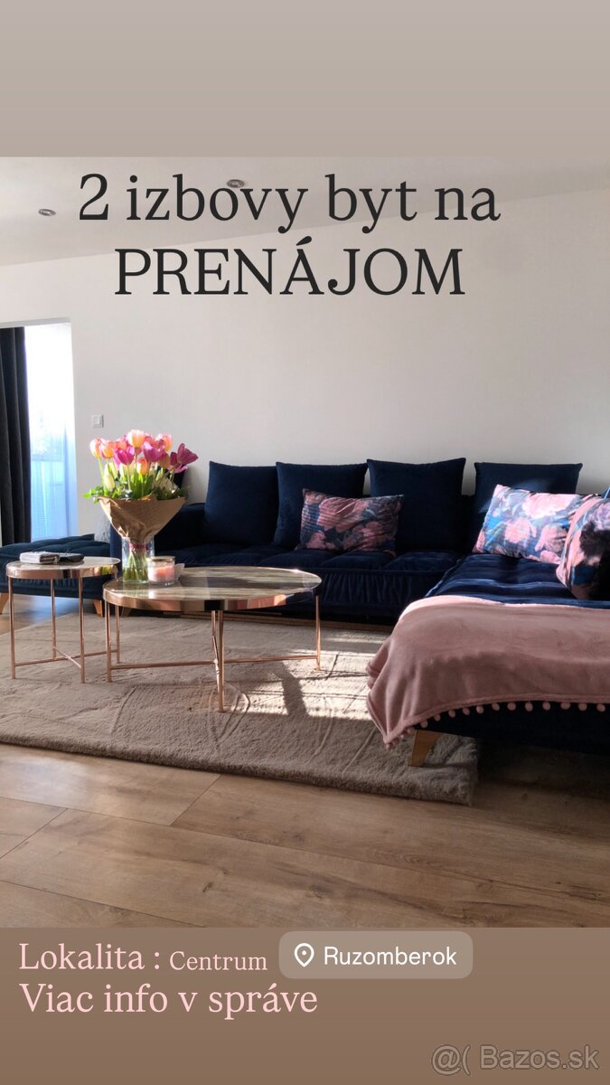 2 izbovy byt na PRENÁJOM