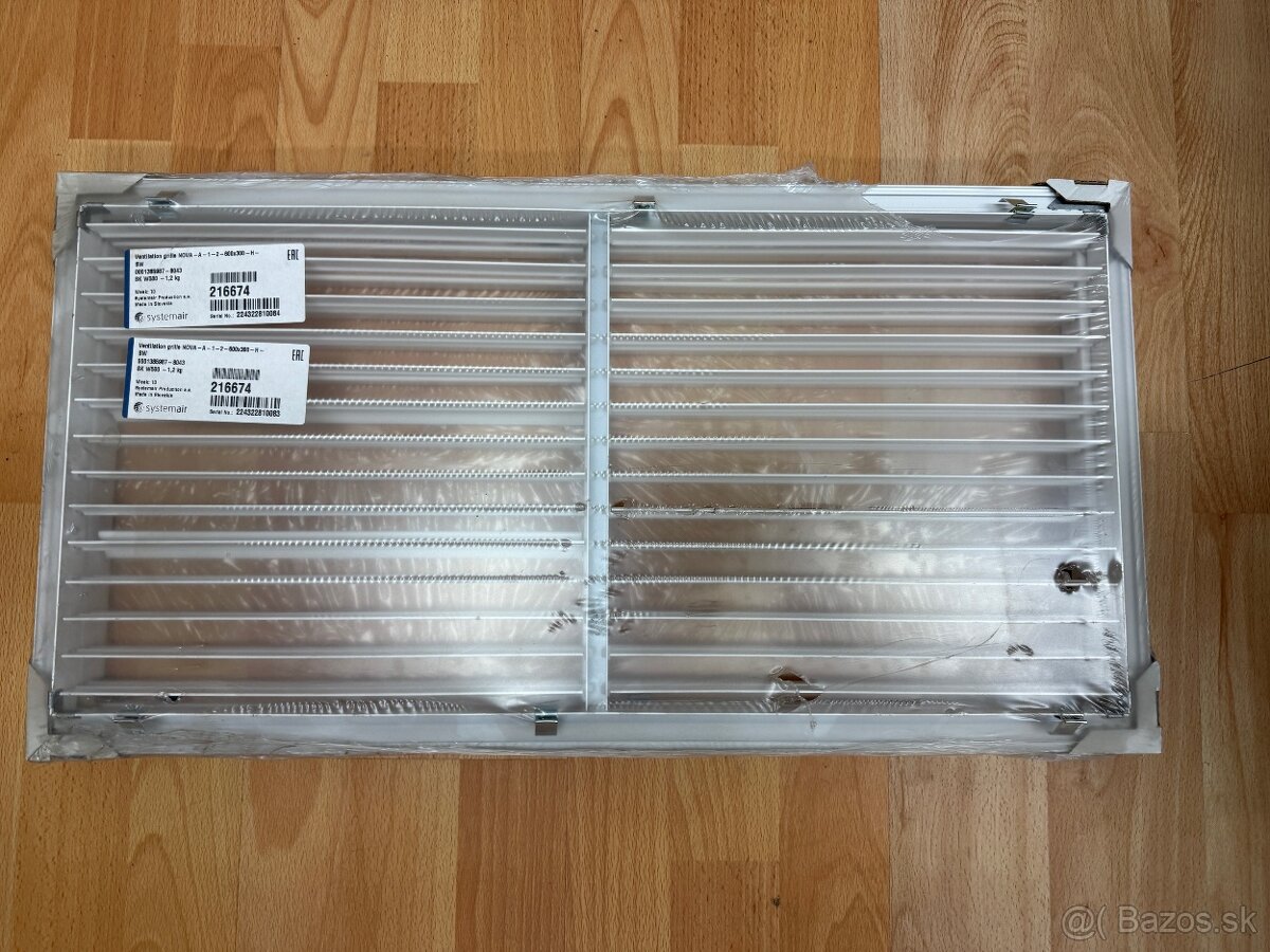 Vetracia mriežka Systemair NOVA-A-1-2-600x300-H-SW