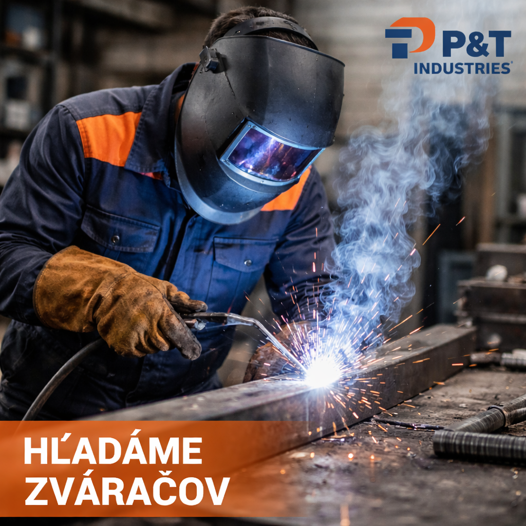 HĽADÁME ZVÁRAČOV - TIG a CO2 NÁSTUP IHNEĎ