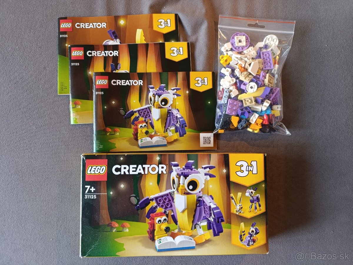 LEGO® Creator 31125 Fantazijné lesné stvorenia