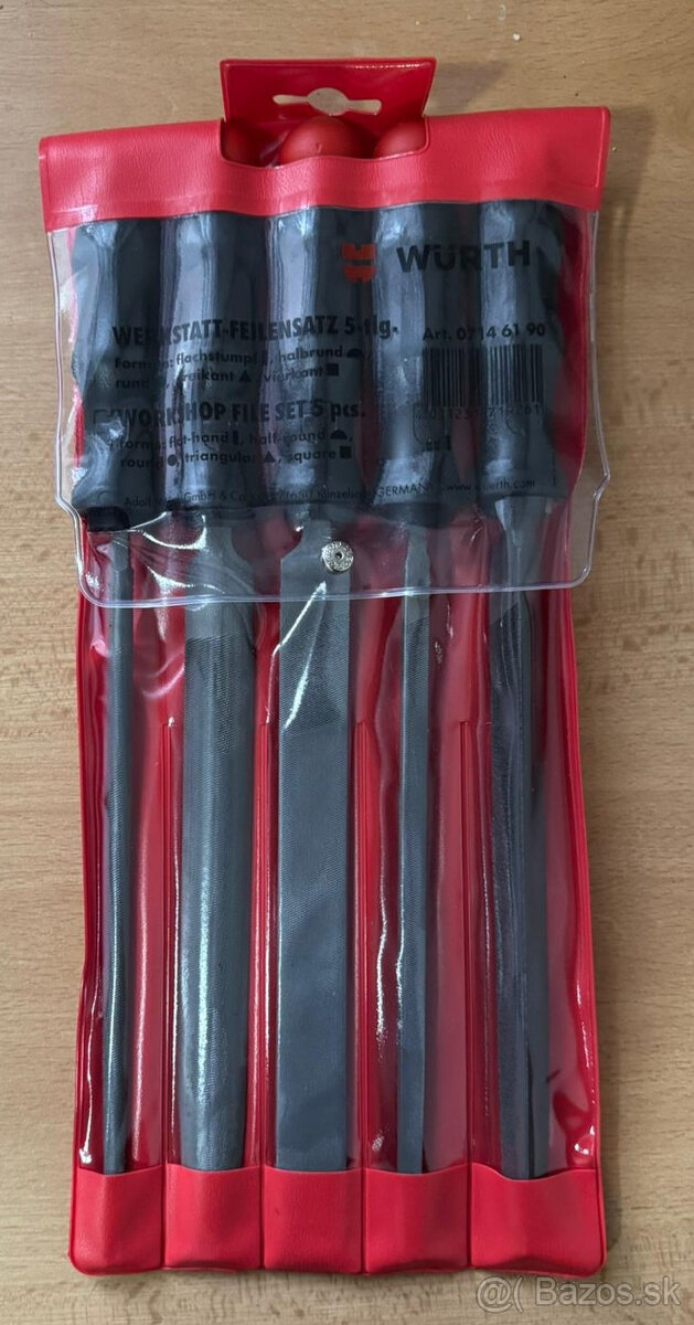 Wurth Sada dielenských pilníkov 5ks