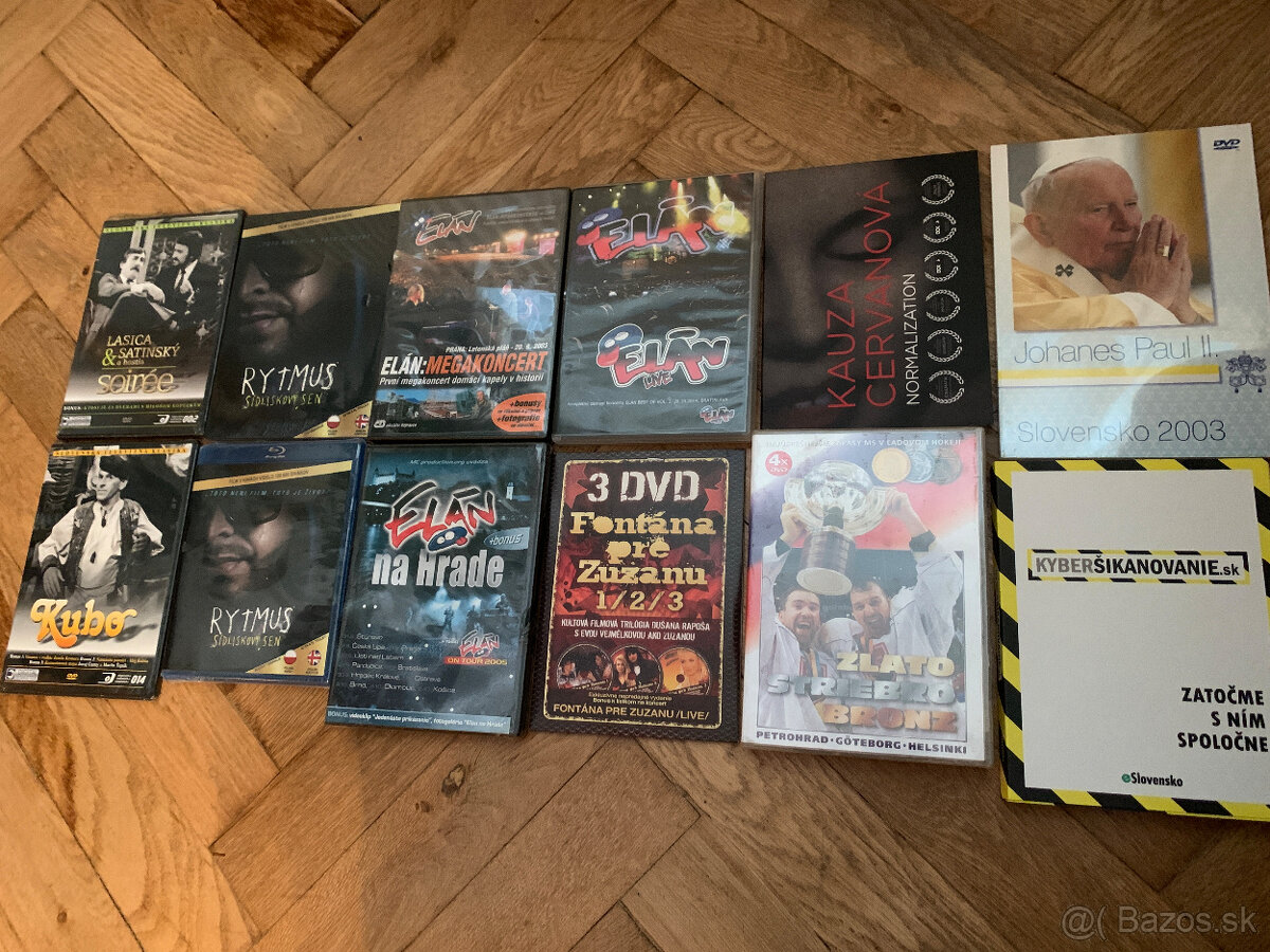 Predám CD/DVD rôznych hudobných a filmových žánrov