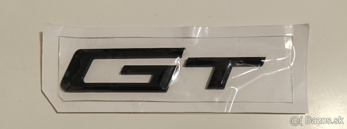 Emblém BMW GT čierny