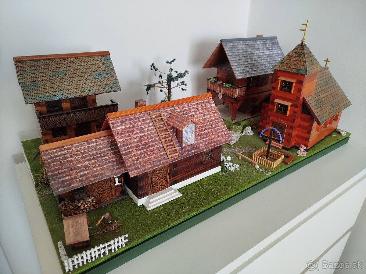 Darujem drevenú dedinku