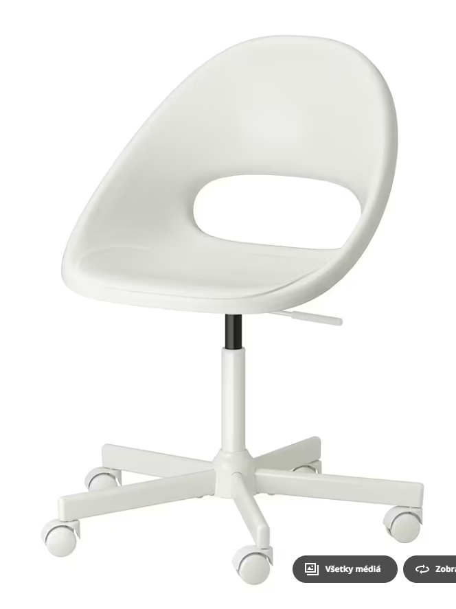 Otočná stolička s kolieskami LOBERGET / MALSKÄR - Ikea
