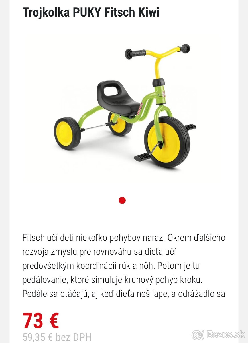Trojkolka PUKY Fitch Kiwi