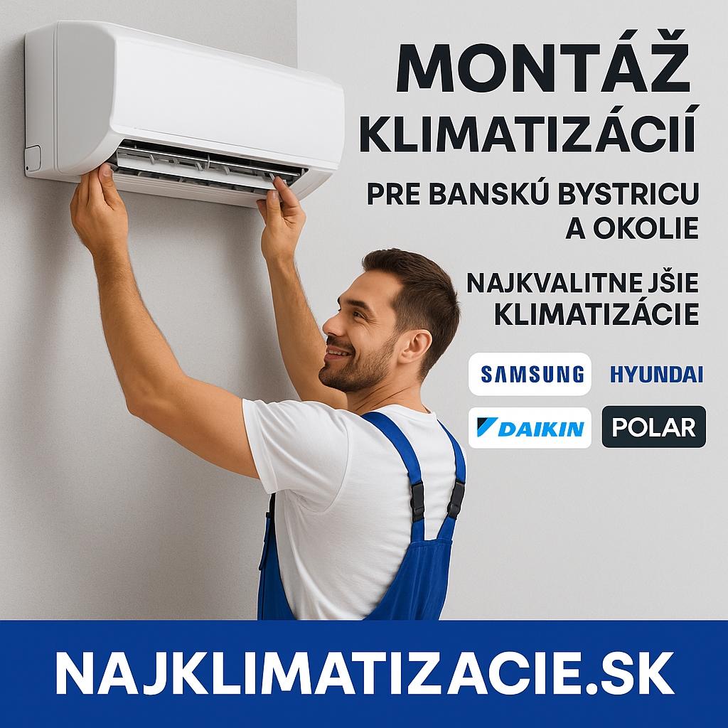 Prijmeme montéra klimatizácií pre Banskú Bystricu,Zvolen a o