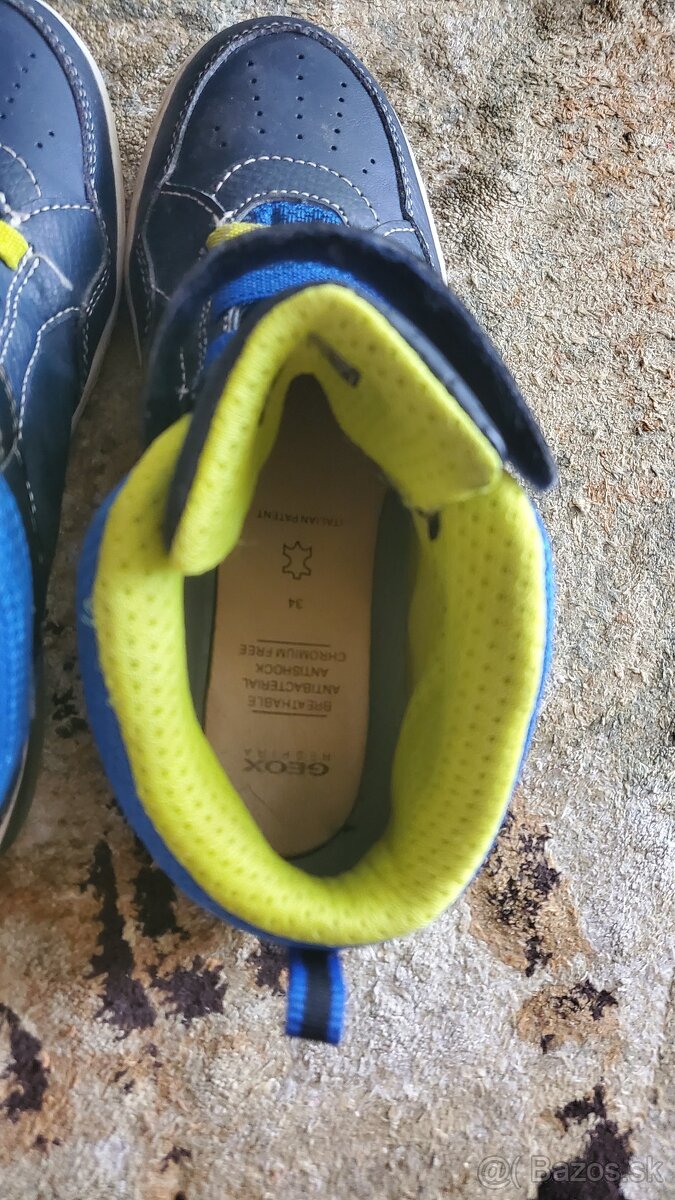 Geox svietiace chlapcenske topánky velkost 34